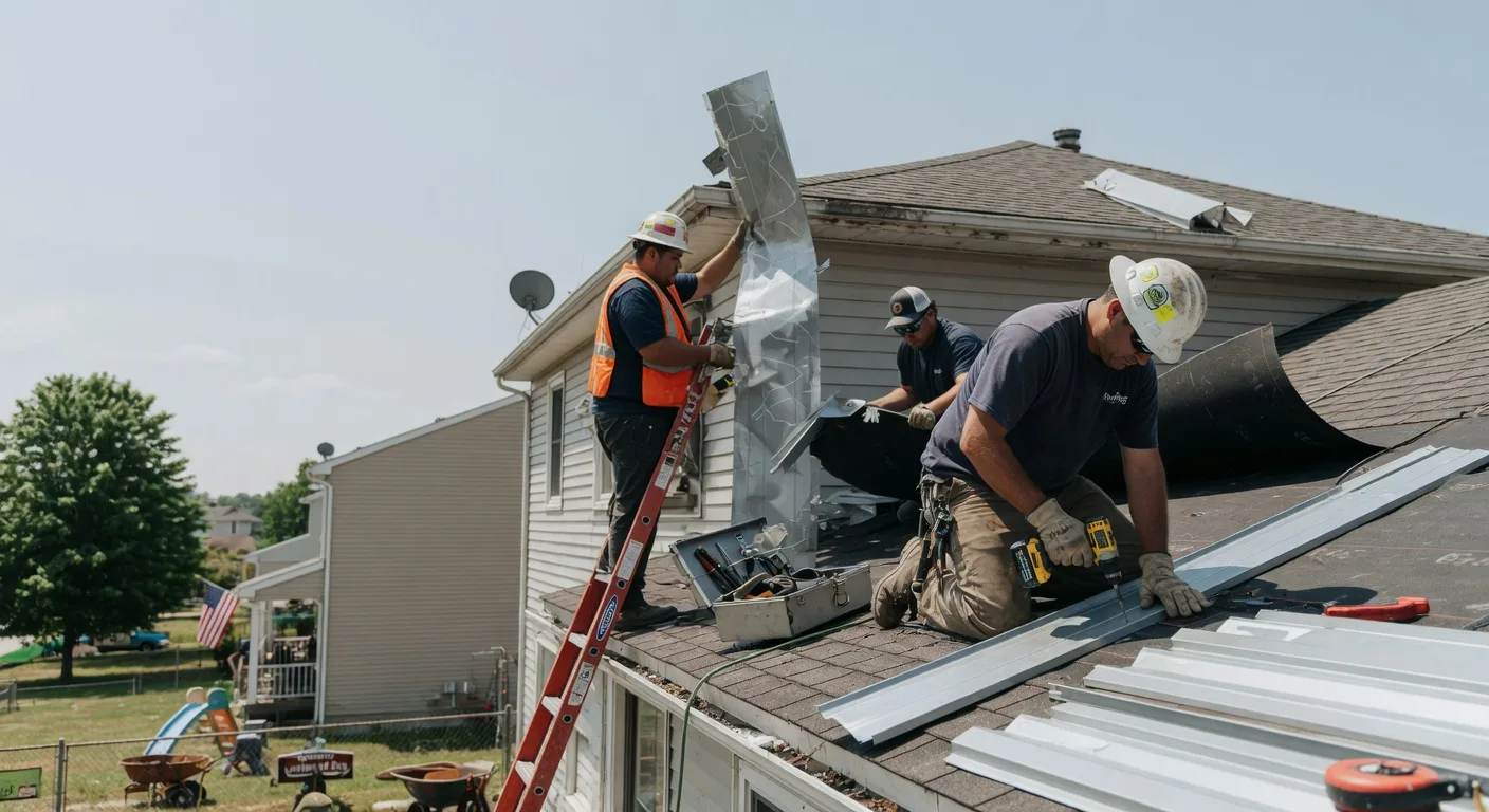 Storm Damage Metal Roof Repair in Little Genesee, NY